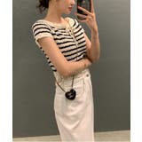 パンチングリボン半袖ニット | by muni:r | 詳細画像8