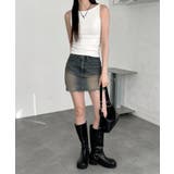 ヴィンテージウォッシングミニデニムスカート | by muni:r | 詳細画像4 