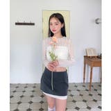 バイカラーレイヤードローライズミニスカート | by muni:r | 詳細画像3 