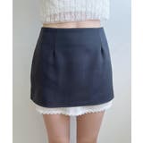 バイカラーレイヤードローライズミニスカート | by muni:r | 詳細画像35 