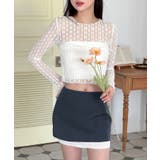 バイカラーレイヤードローライズミニスカート | by muni:r | 詳細画像5 