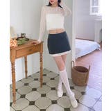 バイカラーレイヤードローライズミニスカート | by muni:r | 詳細画像9 