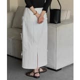 サイドリボンストラップロングスカート | by muni:r | 詳細画像11 