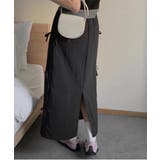 サイドリボンストラップロングスカート | by muni:r | 詳細画像17 