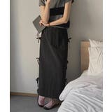 サイドリボンストラップロングスカート | by muni:r | 詳細画像21 