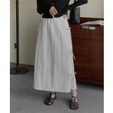 サイドリボンストラップロングスカート | by muni:r | 詳細画像8 