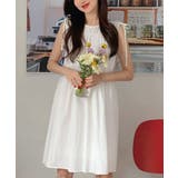 ラブリーシャーリングリボンノースリーブワンピース | by muni:r | 詳細画像1