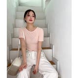 サイドラインクロップド半袖Tシャツ | by muni:r | 詳細画像20