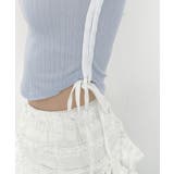 サイドラインクロップド半袖Tシャツ | by muni:r | 詳細画像42