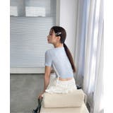 サイドラインクロップド半袖Tシャツ | by muni:r | 詳細画像6