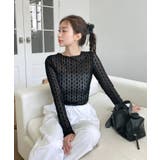 フラワー シースルー 長袖Tシャ | by muni:r | 詳細画像14