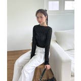 フラワー シースルー 長袖Tシャ | by muni:r | 詳細画像17