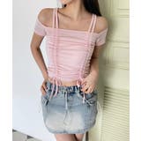 ダブルストラップシャーリング半袖Tシャツ | by muni:r | 詳細画像14