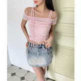 ダブルストラップシャーリング半袖Tシャツ | by muni:r | 詳細画像16