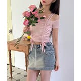 ダブルストラップシャーリング半袖Tシャツ | by muni:r | 詳細画像19