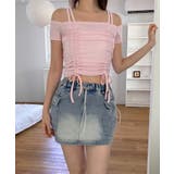 ダブルストラップシャーリング半袖Tシャツ | by muni:r | 詳細画像20