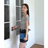 ダブルストラップシャーリング半袖Tシャツ | by muni:r | 詳細画像28