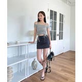 ダブルストラップシャーリング半袖Tシャツ | by muni:r | 詳細画像36