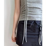 ダブルストラップシャーリング半袖Tシャツ | by muni:r | 詳細画像53