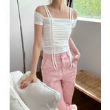 ダブルストラップシャーリング半袖Tシャツ | by muni:r | 詳細画像8