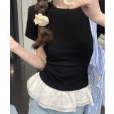 フレアレイヤード半袖Tシャツ | by muni:r | 詳細画像12