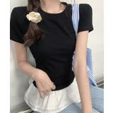 フレアレイヤード半袖Tシャツ | by muni:r | 詳細画像14