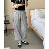 バイカラーラインレースアップパンツ | by muni:r | 詳細画像3 