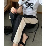 バイカラーラインレースアップパンツ | by muni:r | 詳細画像6 