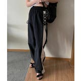 バイカラーラインレースアップパンツ | by muni:r | 詳細画像8 