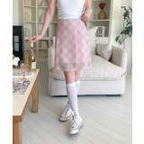 パステルシフォンチェックミディスカート | by muni:r | 詳細画像13