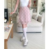 パステルシフォンチェックミディスカート | by muni:r | 詳細画像15