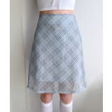 パステルシフォンチェックミディスカート | by muni:r | 詳細画像25