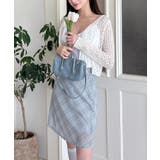 パステルシフォンチェックミディスカート | by muni:r | 詳細画像5