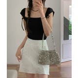 ツーリボンスクエアネックTシャツ | by muni:r | 詳細画像11