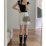 ツーリボンスクエアネックTシャツ | by muni:r | 詳細画像15