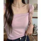 ツーリボンスクエアネックTシャツ | by muni:r | 詳細画像16