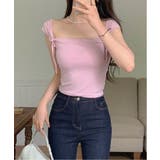 ツーリボンスクエアネックTシャツ | by muni:r | 詳細画像17