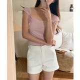 ツーリボンスクエアネックTシャツ | by muni:r | 詳細画像19