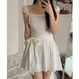 ツーリボンスクエアネックTシャツ | by muni:r | 詳細画像2