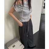 リブアンバランスカーフセットTシャツ | by muni:r | 詳細画像10 