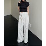 リブアンバランスカーフセットTシャツ | by muni:r | 詳細画像5 