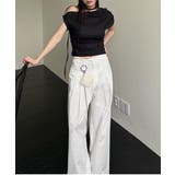 リブアンバランスカーフセットTシャツ | by muni:r | 詳細画像6 