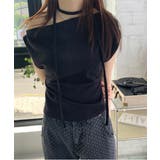 リブアンバランスカーフセットTシャツ | by muni:r | 詳細画像7 