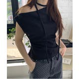 リブアンバランスカーフセットTシャツ | by muni:r | 詳細画像8 