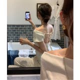 バックレスオフ半袖Tシャツ | by muni:r | 詳細画像12