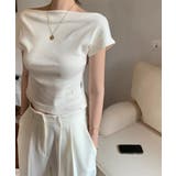 バックレスオフ半袖Tシャツ | by muni:r | 詳細画像15