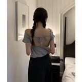 バックレスオフ半袖Tシャツ | by muni:r | 詳細画像19