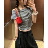 バックレスオフ半袖Tシャツ | by muni:r | 詳細画像2