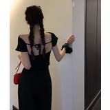 バックレスオフ半袖Tシャツ | by muni:r | 詳細画像20