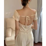 バックレスオフ半袖Tシャツ | by muni:r | 詳細画像8